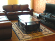 Living Room furnished with a flat screen TV in a Peterborough furnished apartment for rent.